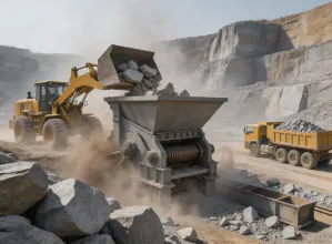 Mining and quarry crushing