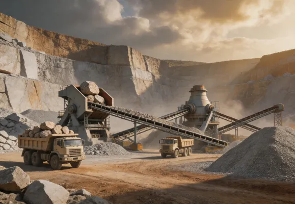 Mining and quarry crushing equipment application
